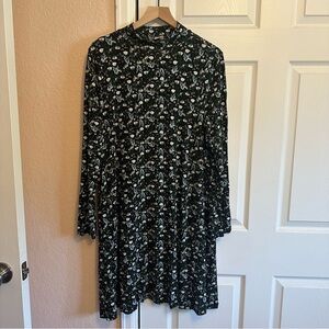 Loft Factory mock turtle neck long sleeve tent dress, Size L